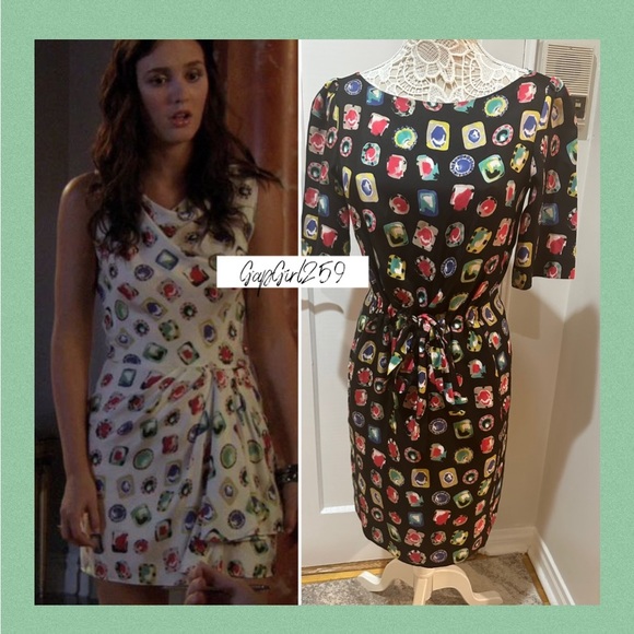 Alt Moschino Cheap and Chic Jeweled dress 8 ASO Gossip Girl Blair Waldorf - Picture 1 of 5